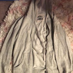 Zip up hooded sweatshirt